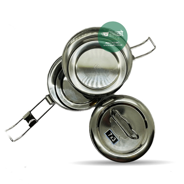 Stainless Steel Lunch Box (3-Tier) Tiffin Box