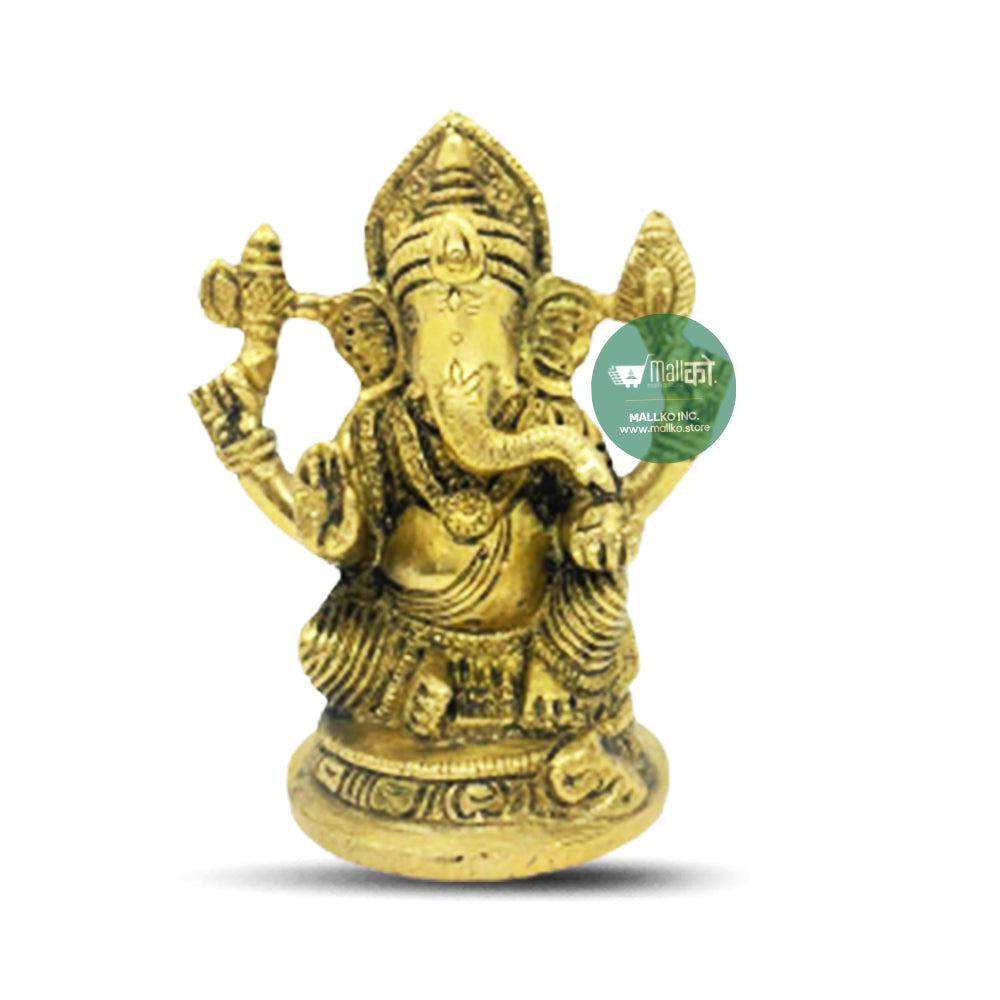 Lord Ganesh Brass Idol