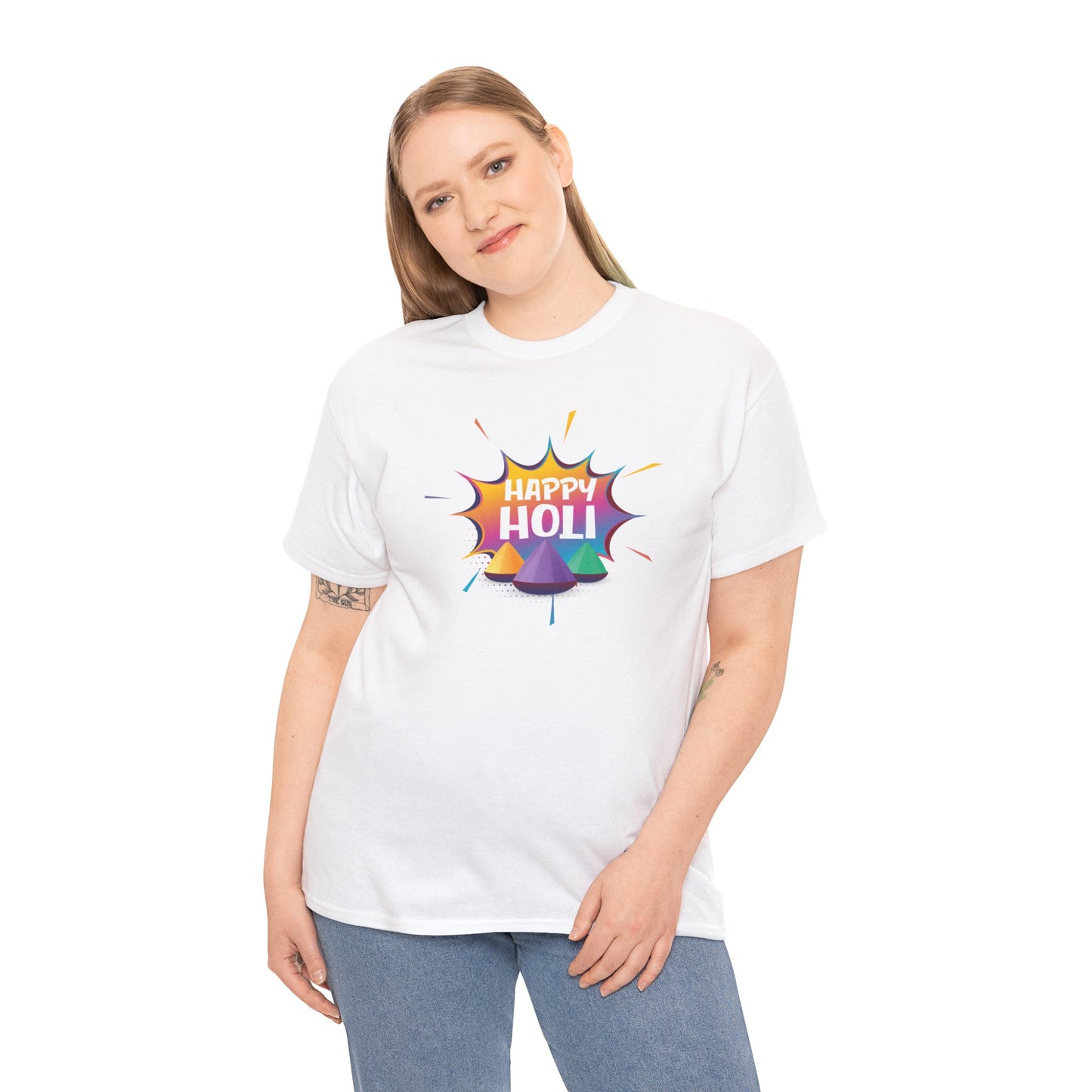 Happy Holi Heavy Cotton Tee