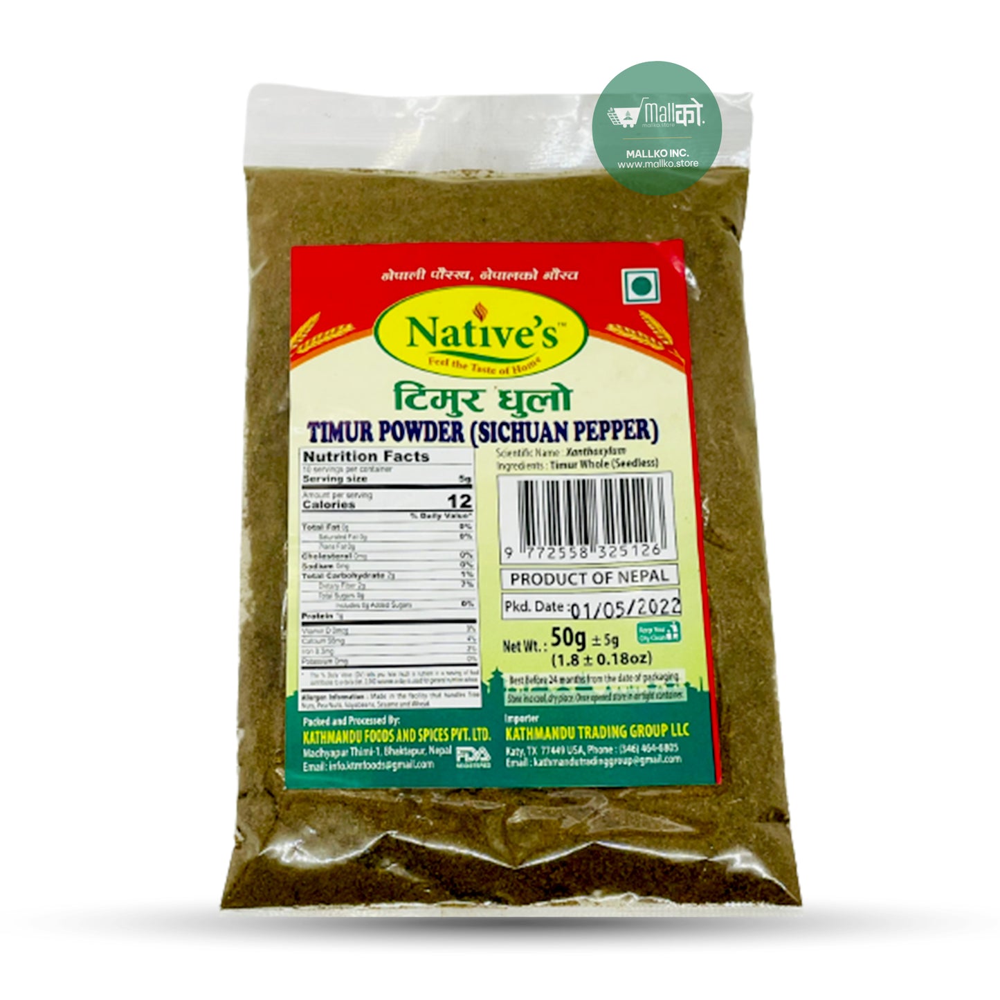Native's Sichuan Pepper (Timur) Powder