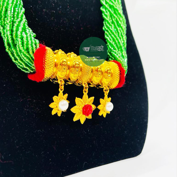 Tilhari Pote with Flower hangings