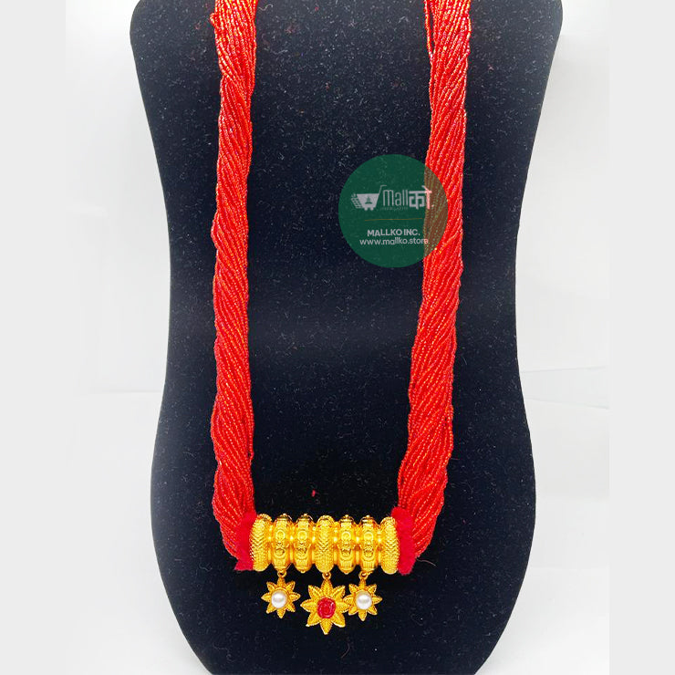 Tilhari Pote with Flower hangings
