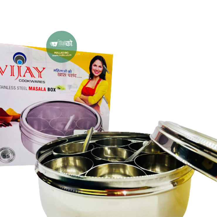 STAINLESS STEEL MASALA BOX (Small)