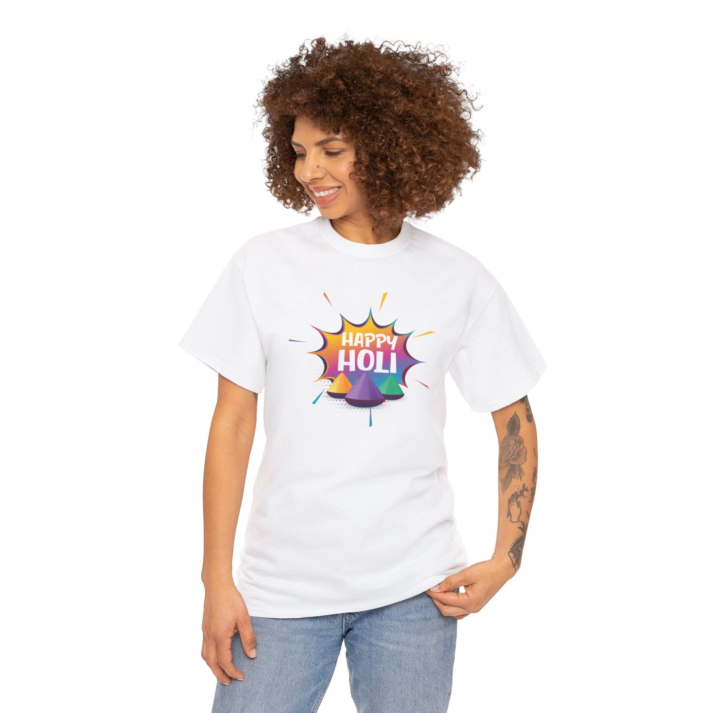 Happy Holi Heavy Cotton Tee