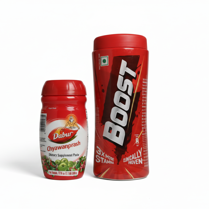 Chyawanprash and boost drink combo