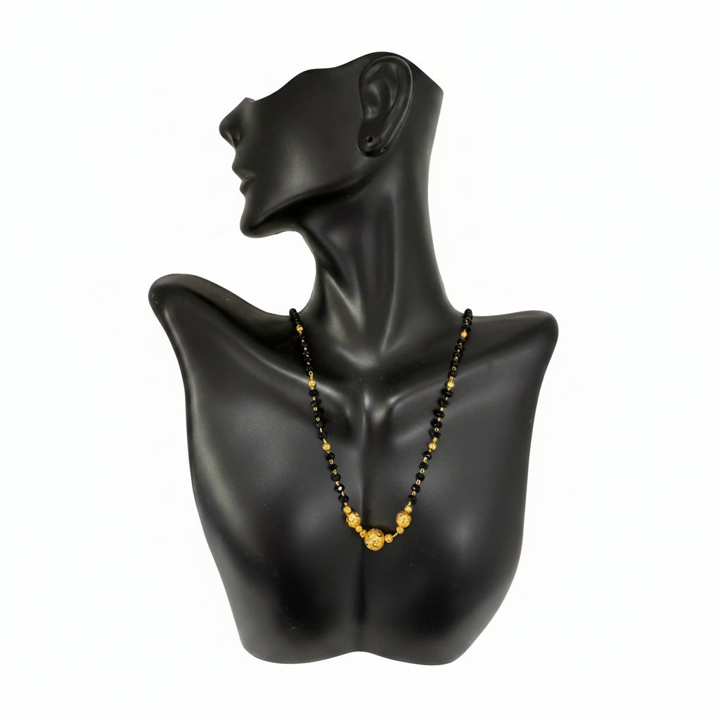 Elegant gold finish mangalsutra pendant jewelry