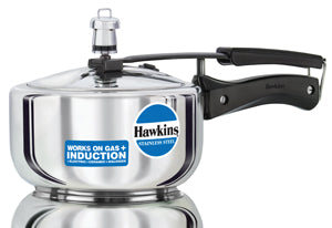 Hawkins Pressure Cooker Stainless Steel Cooker Induction Cooker Silver Inner Lid