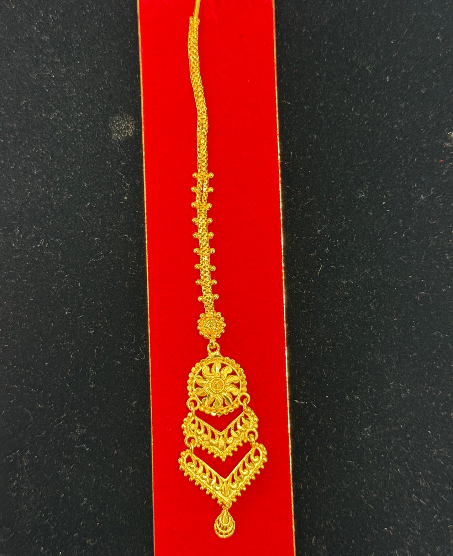 Goldplated Maang Tika / Sribandi