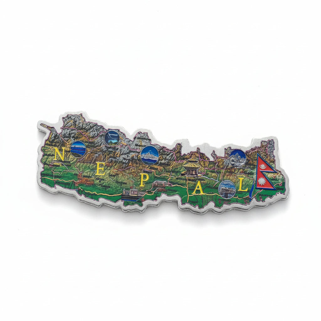 Map of Nepal - Fridge Magnet