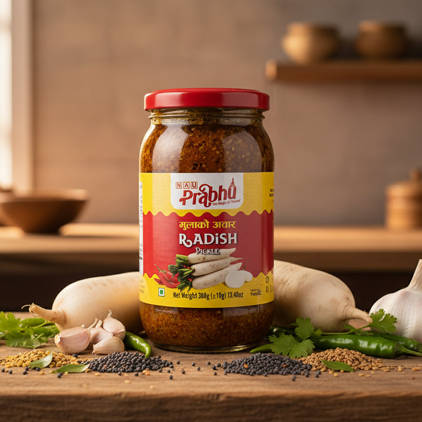 Nepali Mulako Achar , Radish Pickle from Nepal