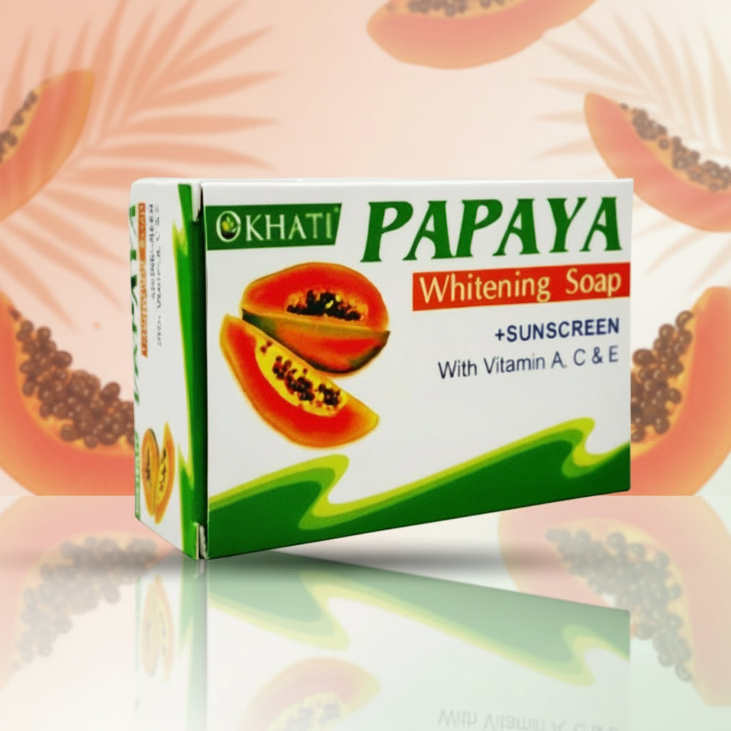 Papaya soap with vitamin A, C & E