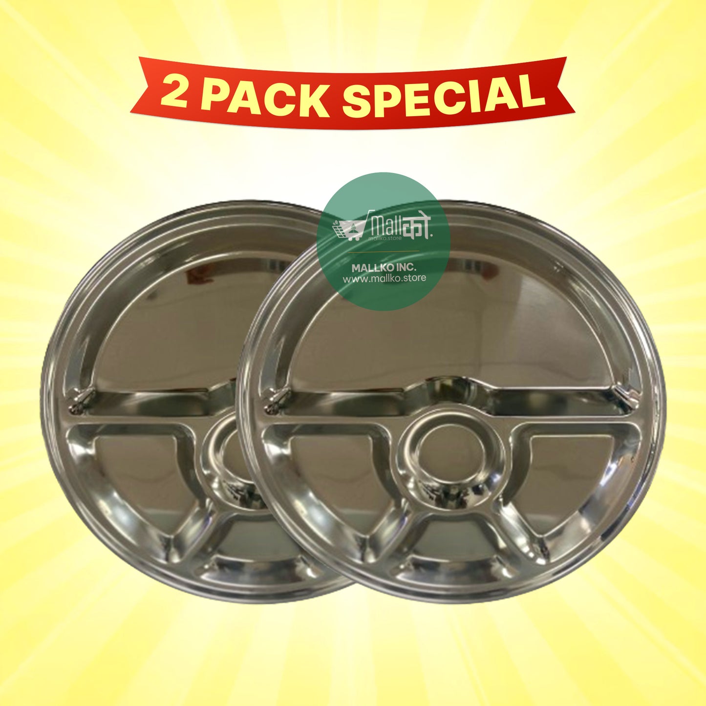 Partition Tray (Khande Thal)- Round