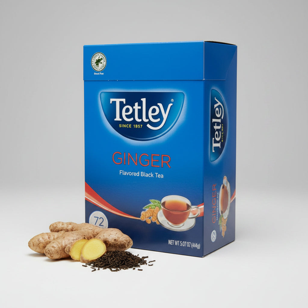 Tetley Ginger black tea bags