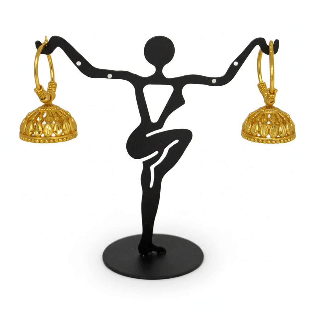 Marwari earrings gold finish Nepali ethnic jewelry