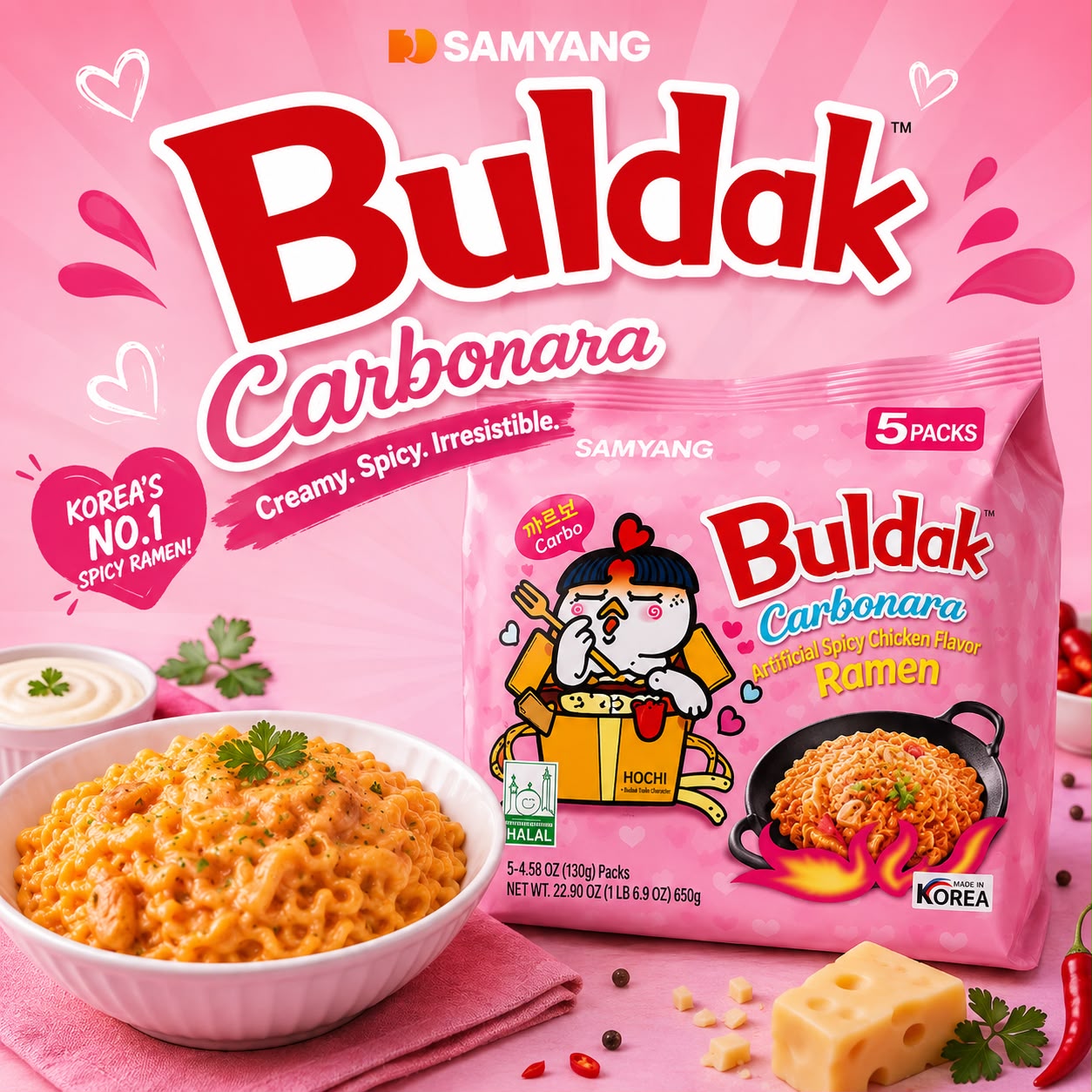 Buldak Carbonara 130g