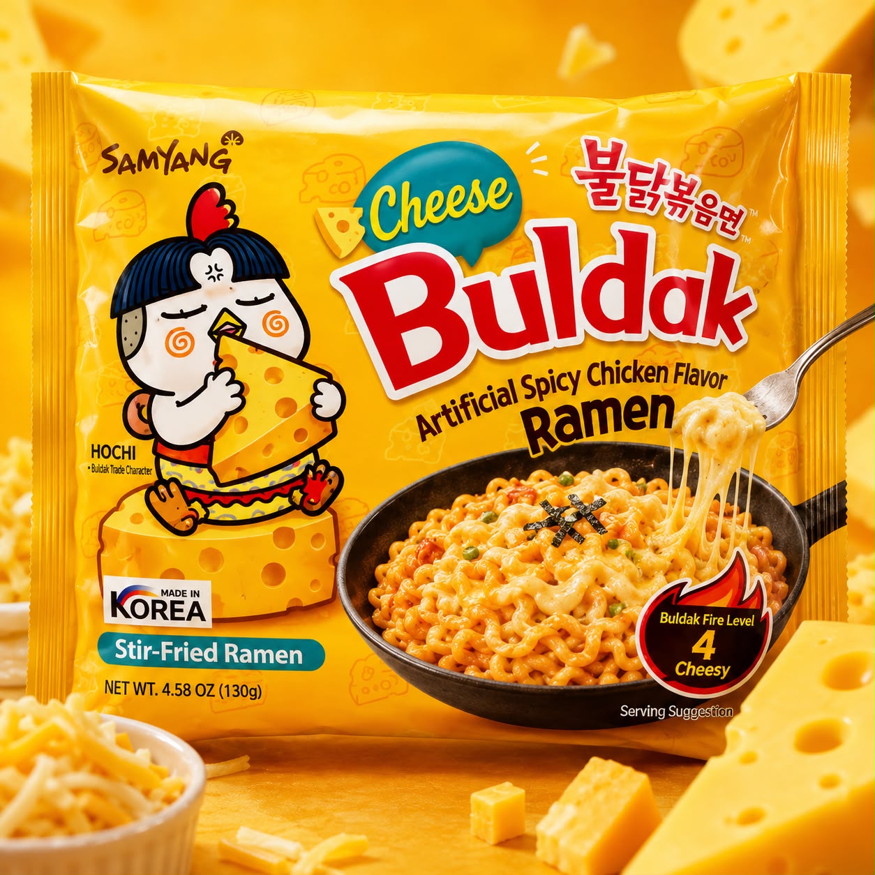 Samyang Buldak Cheese Hot Chicken Flavor Ramen 140g