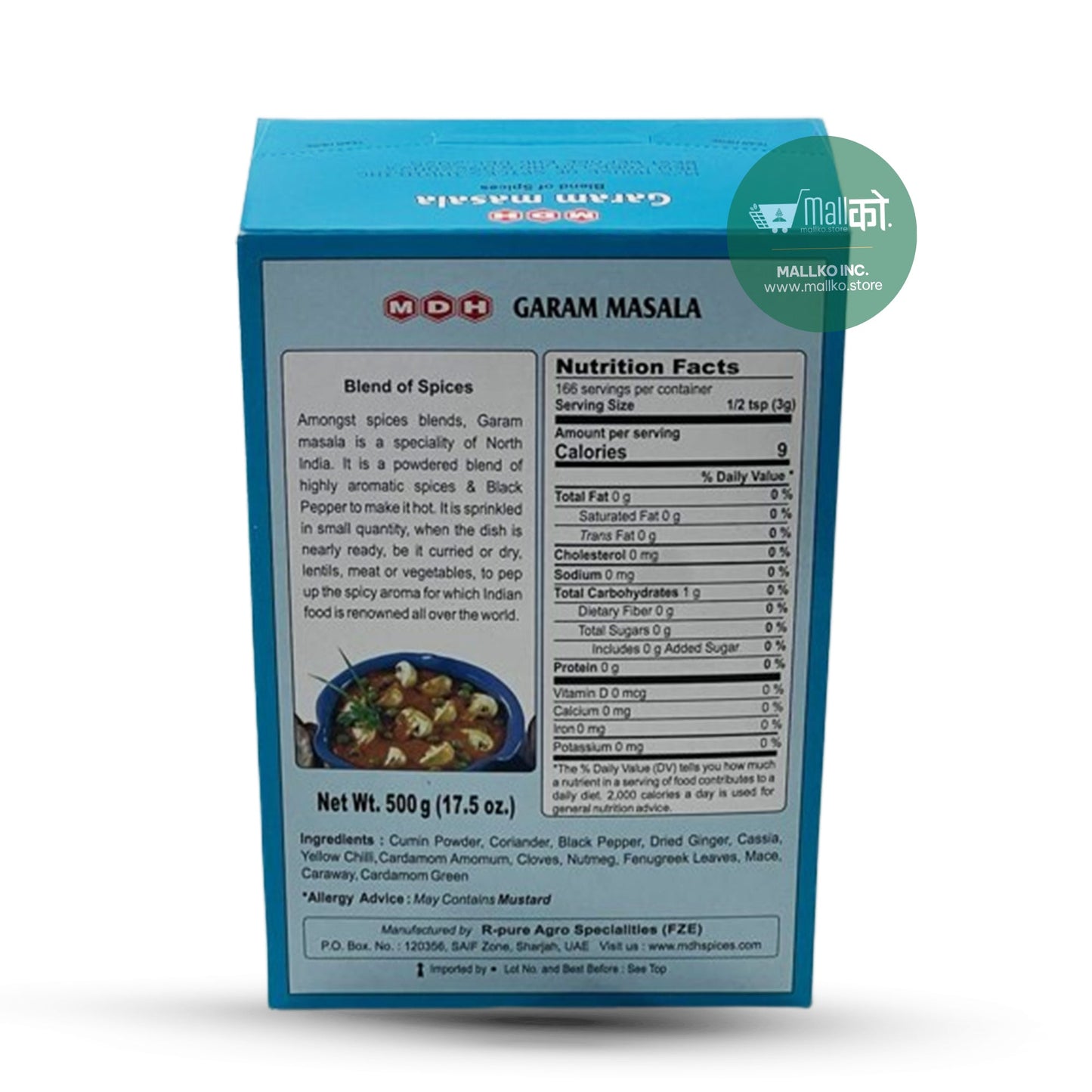 MDH - Garam Masala 500gm Restaurant Pack