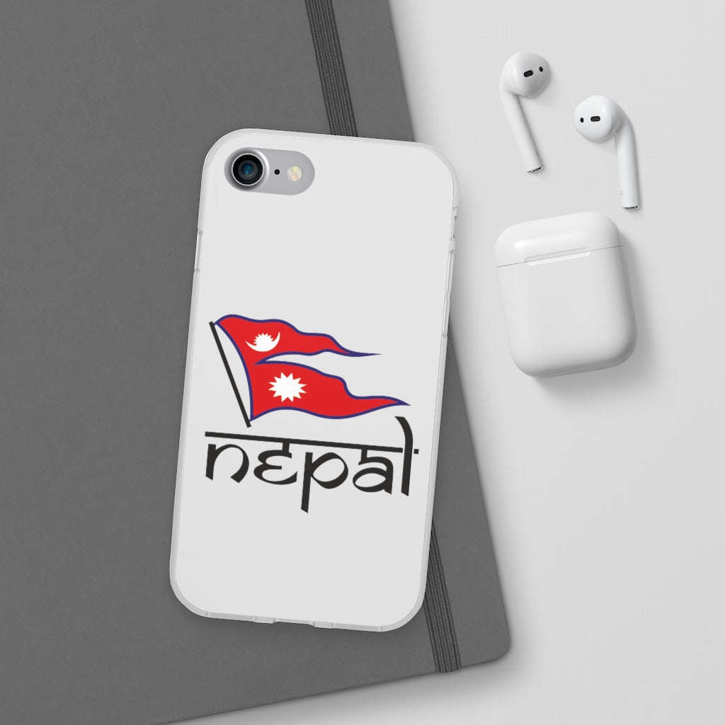 Flexi Phone Case with Nepali Flag