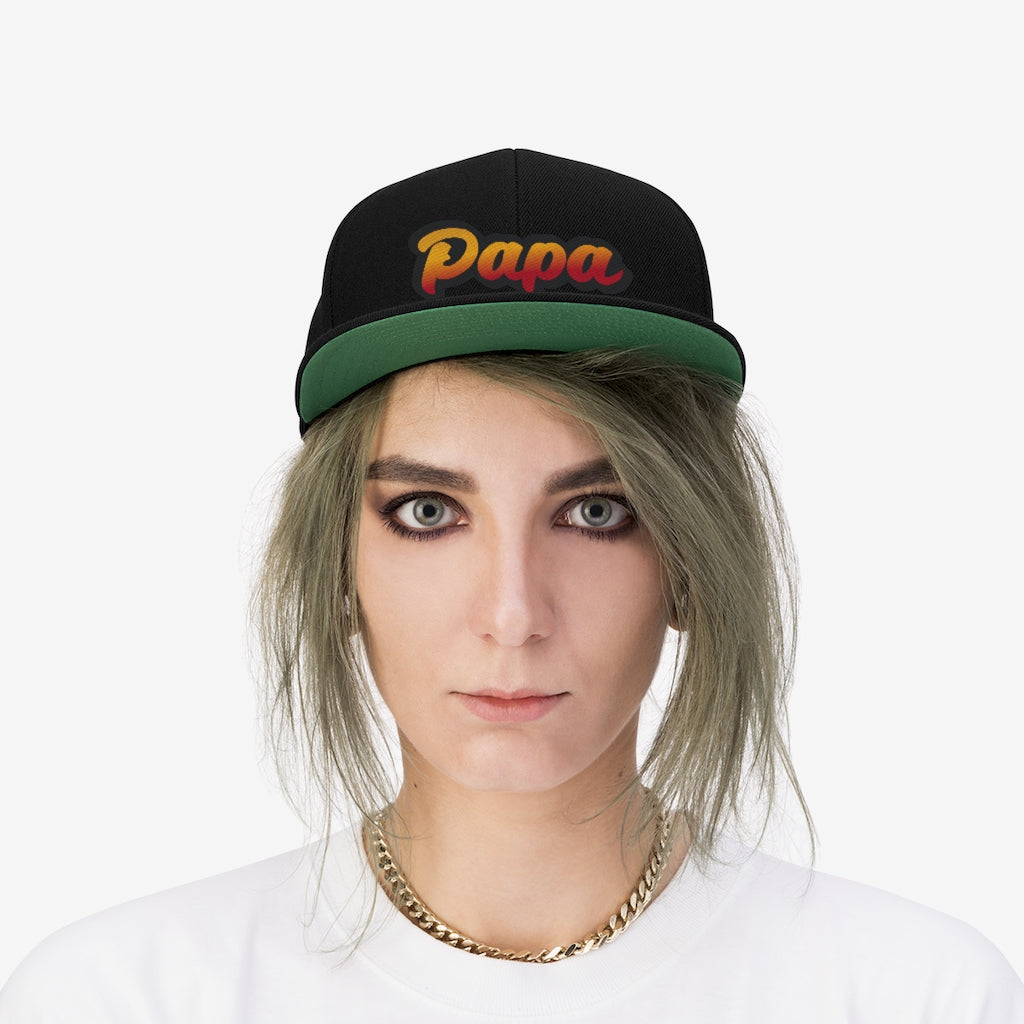 Papa Flat Bill Hat