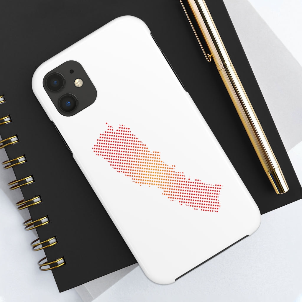 Touch and Light Weight Phone case with New Map of Nepal dots