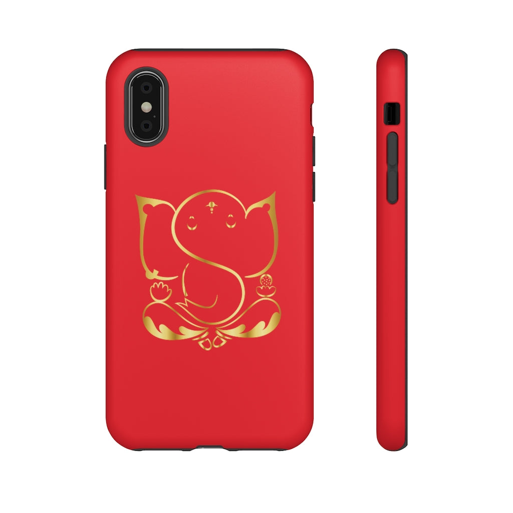 Red Tough Ganesh Phone Case
