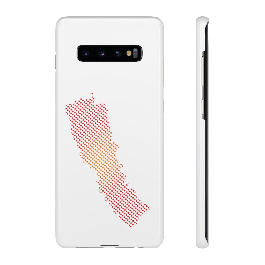 Slim Phone Case with Nepali New Map Dots पातलो