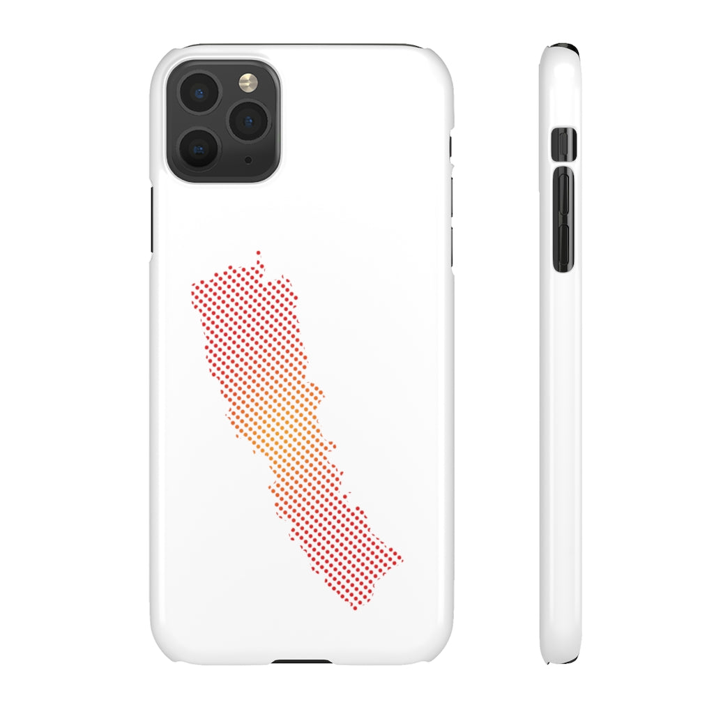 Slim Phone Case with Nepali New Map Dots पातलो