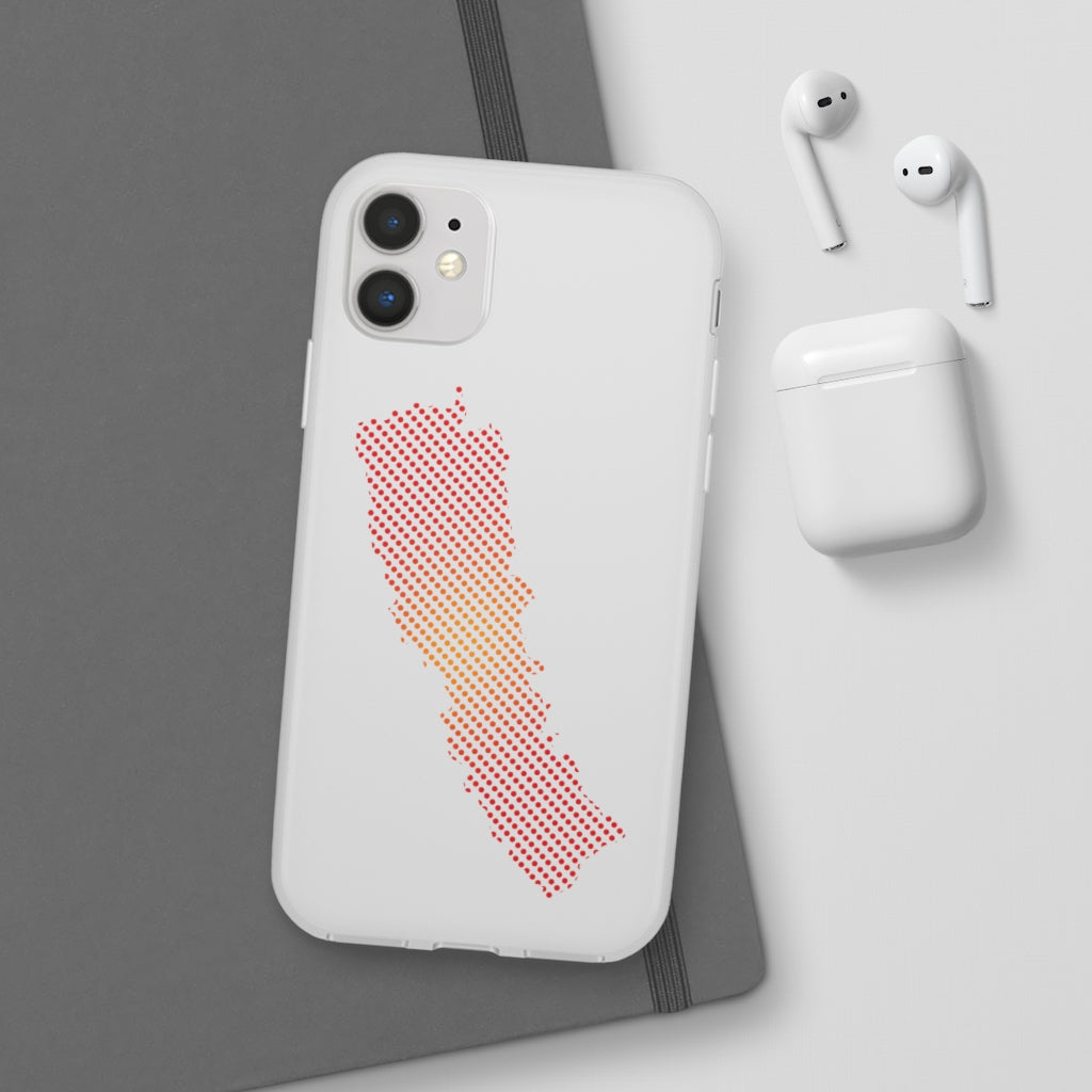 New Map of Nepal printed Flexi Phone Case
