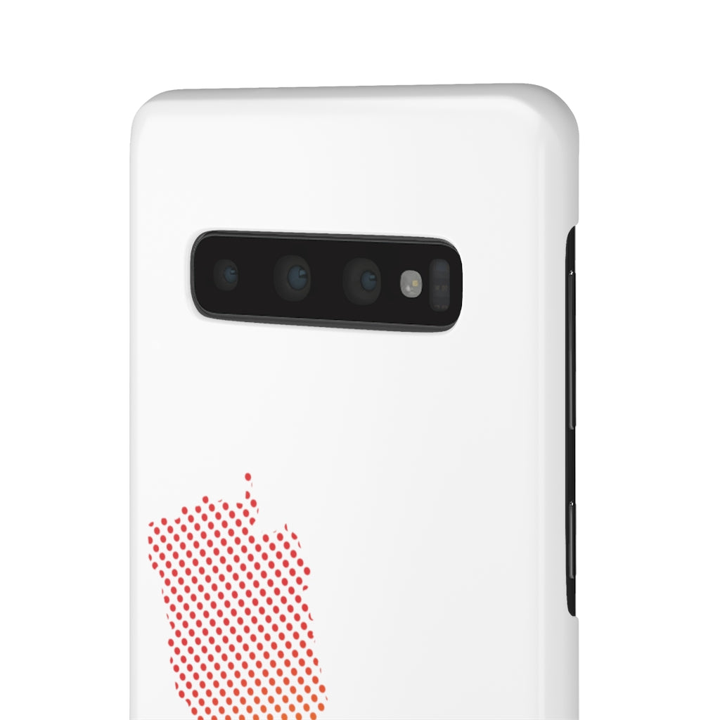 Slim Phone Case with Nepali New Map Dots पातलो