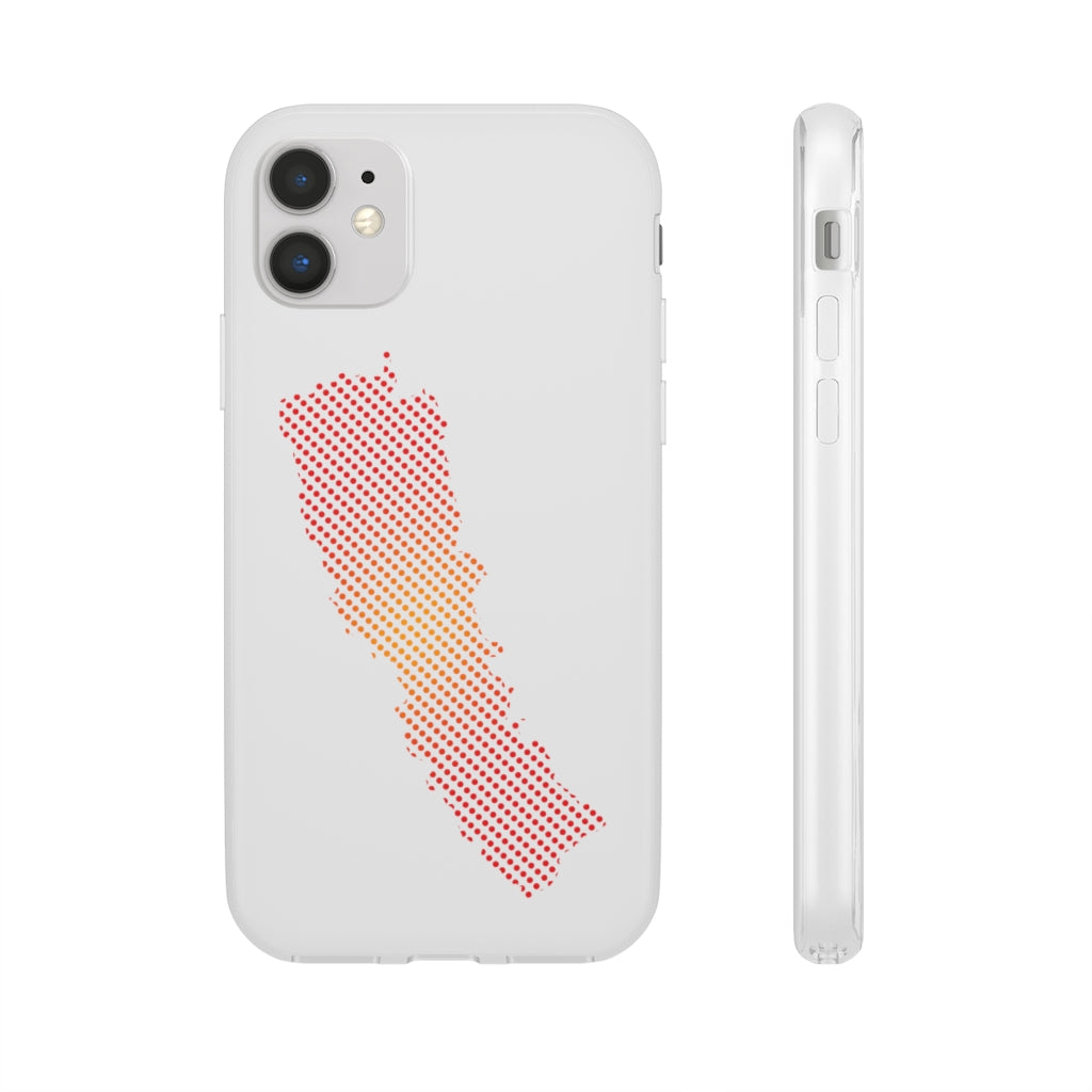 New Map of Nepal printed Flexi Phone Case