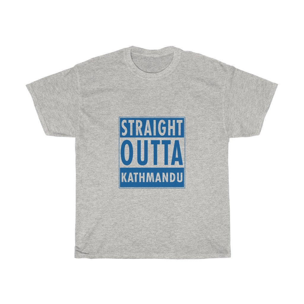 Straight OUTTA Kathmandu Unisex Heavy Cotton T-shirt