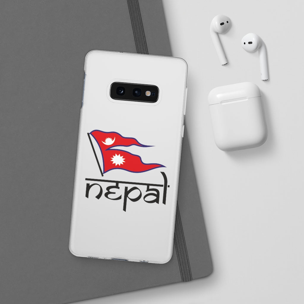 Flexi Phone Case with Nepali Flag