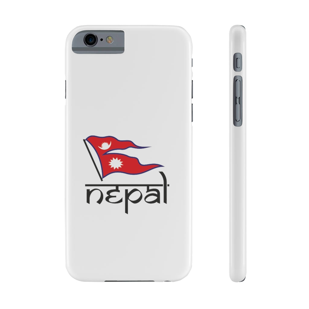 Flag of Nepal printed Super Slim Phone Case
