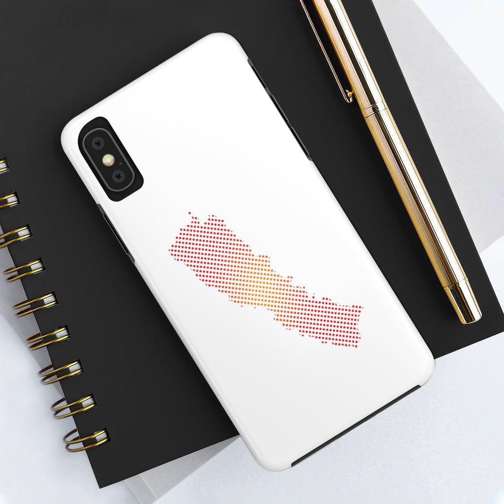 Touch and Light Weight Phone case with New Map of Nepal dots