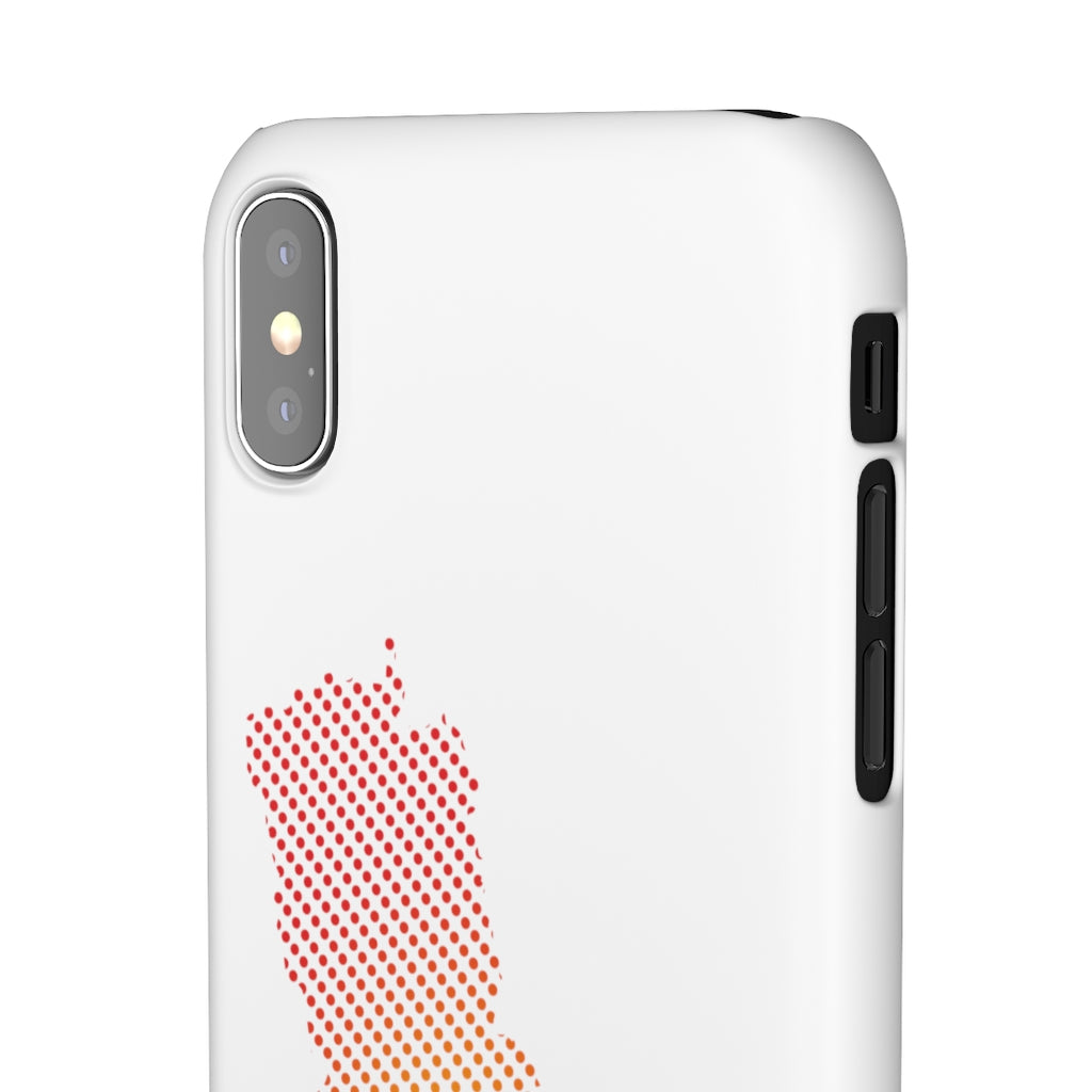 Slim Phone Case with Nepali New Map Dots पातलो