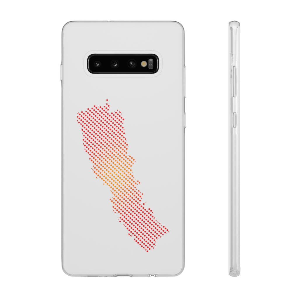 New Map of Nepal printed Flexi Phone Case