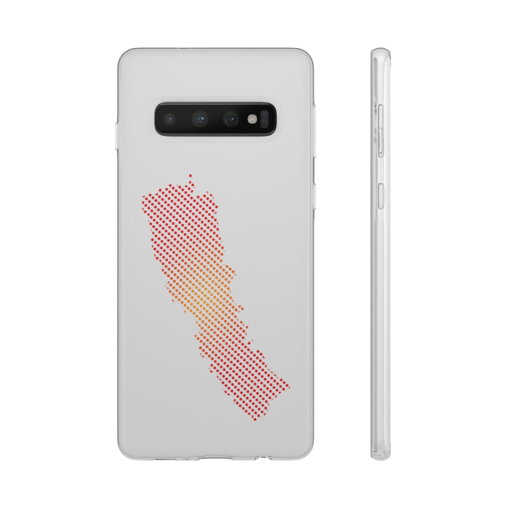 New Map of Nepal printed Flexi Phone Case