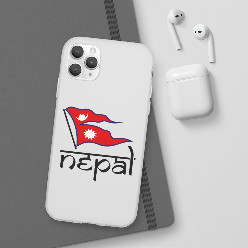 Flexi Phone Case with Nepali Flag