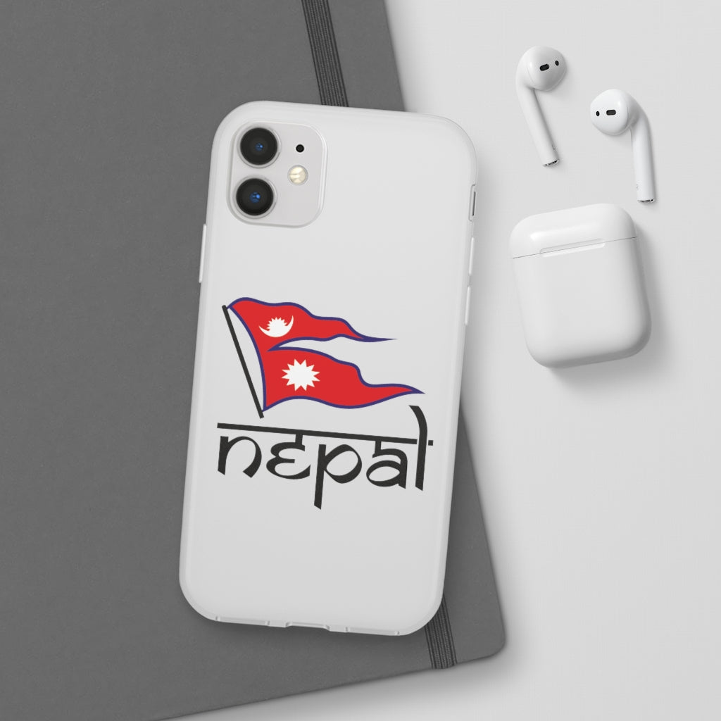 Flexi Phone Case with Nepali Flag
