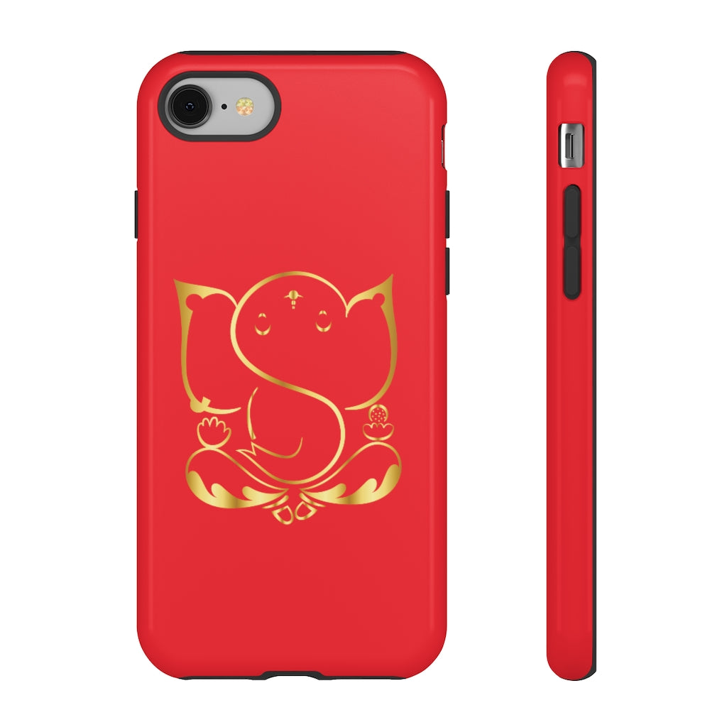 Red Tough Ganesh Phone Case
