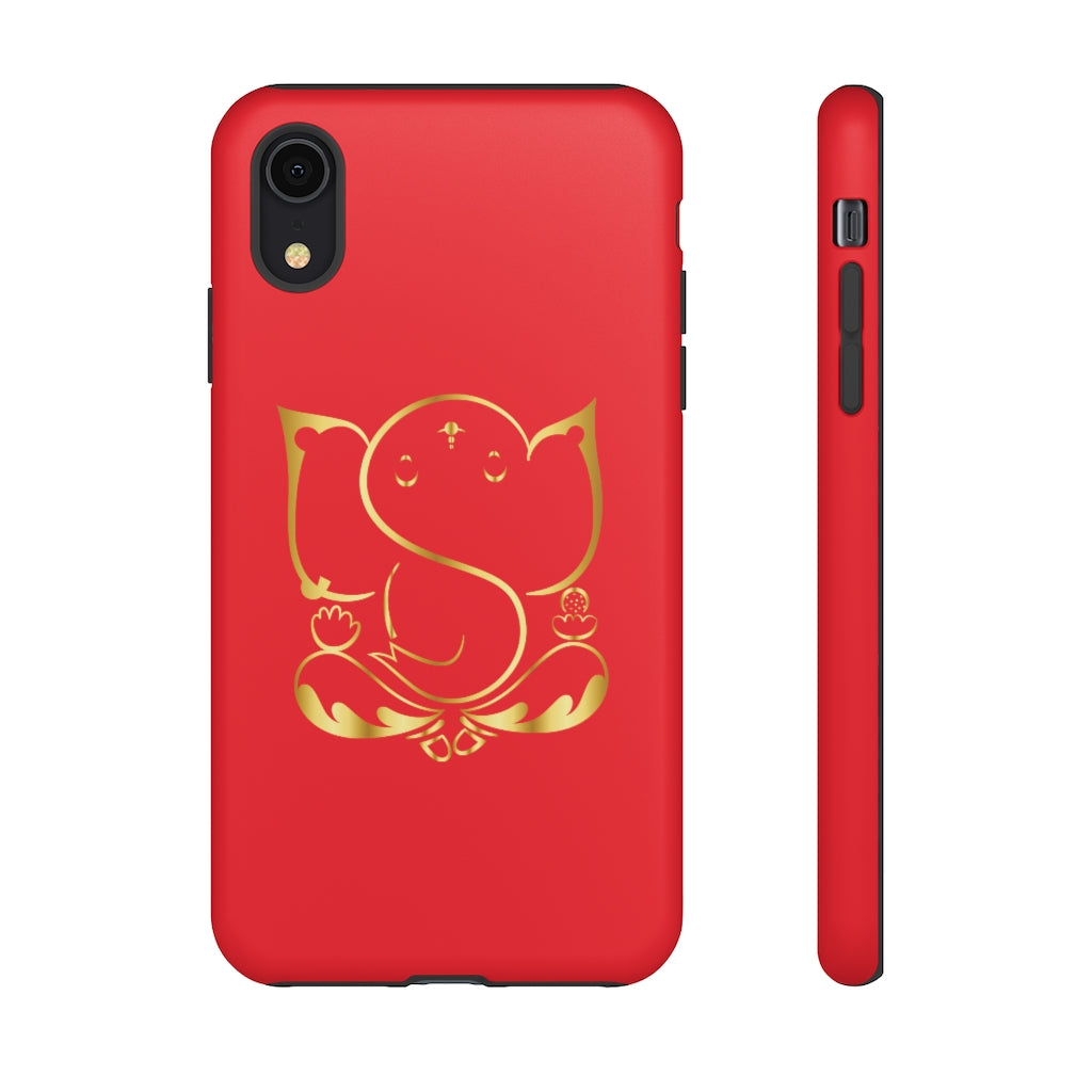 Red Tough Ganesh Phone Case