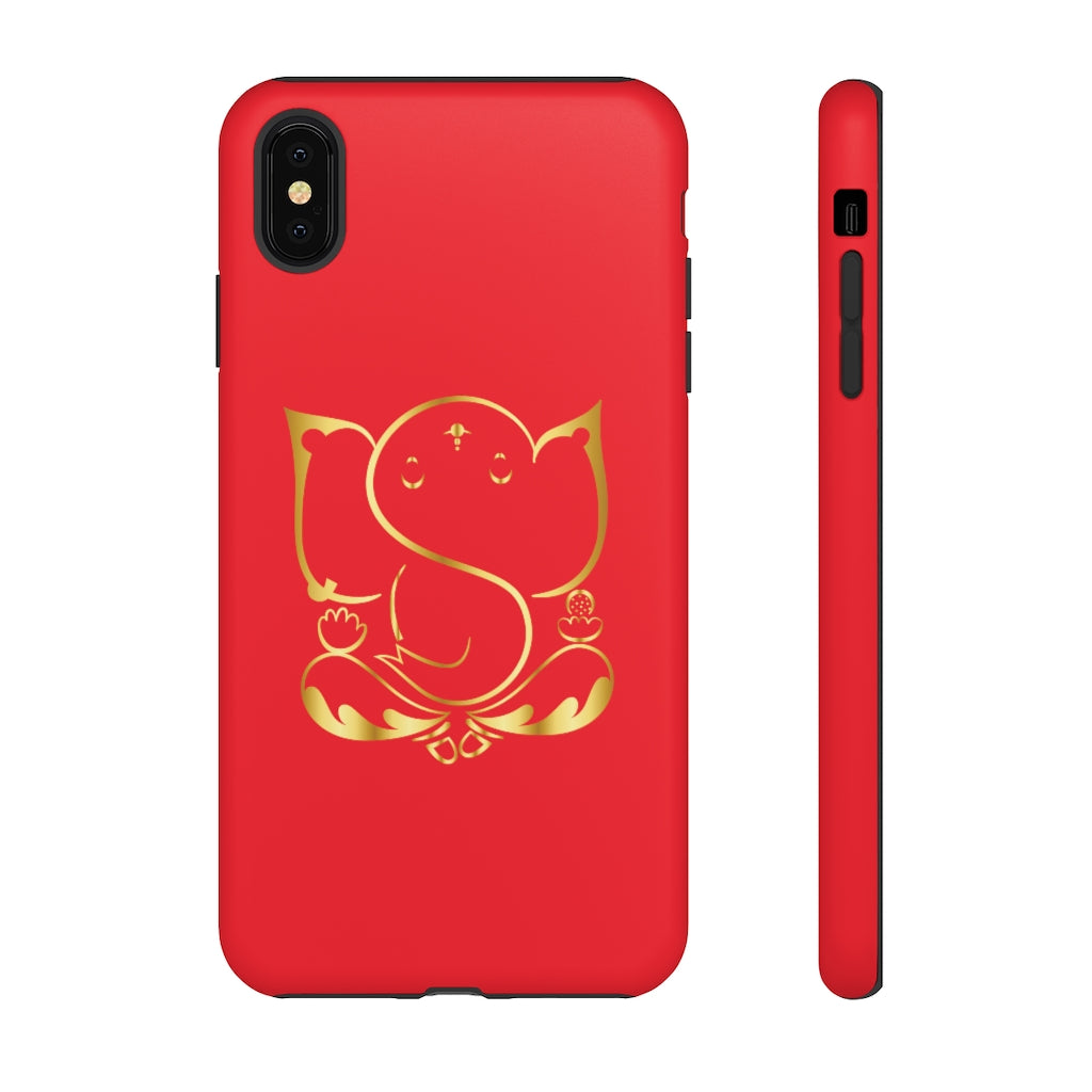 Red Tough Ganesh Phone Case