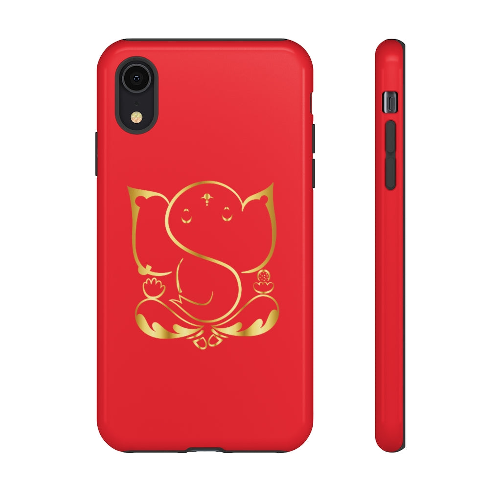 Red Tough Ganesh Phone Case