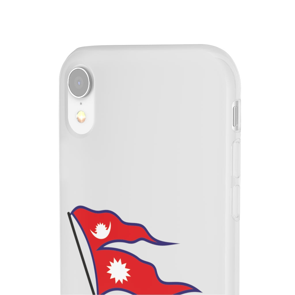 Flexi Phone Case with Nepali Flag