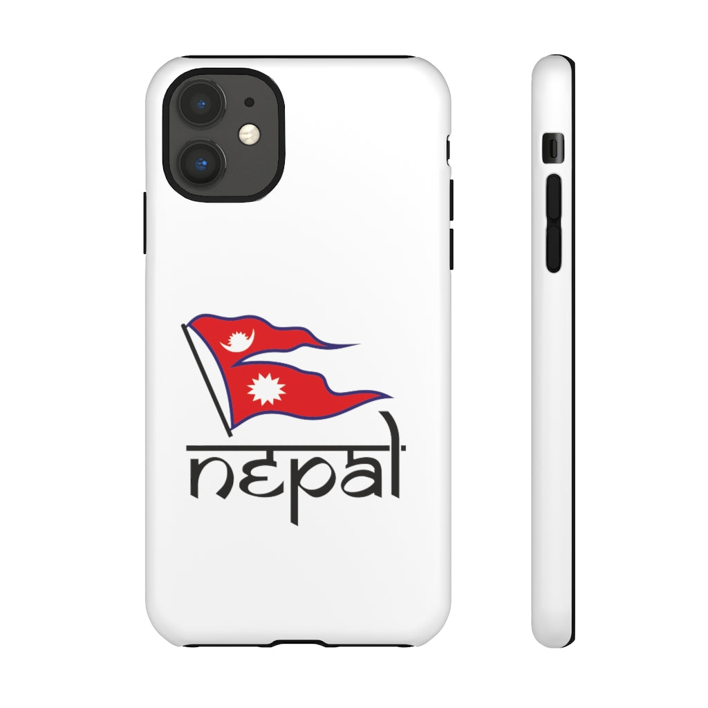 Nepali Flag printed Tough Premium Phone Case