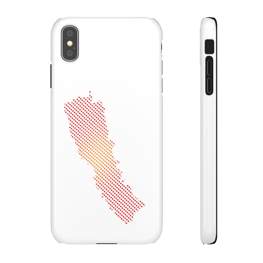 Slim Phone Case with Nepali New Map Dots पातलो