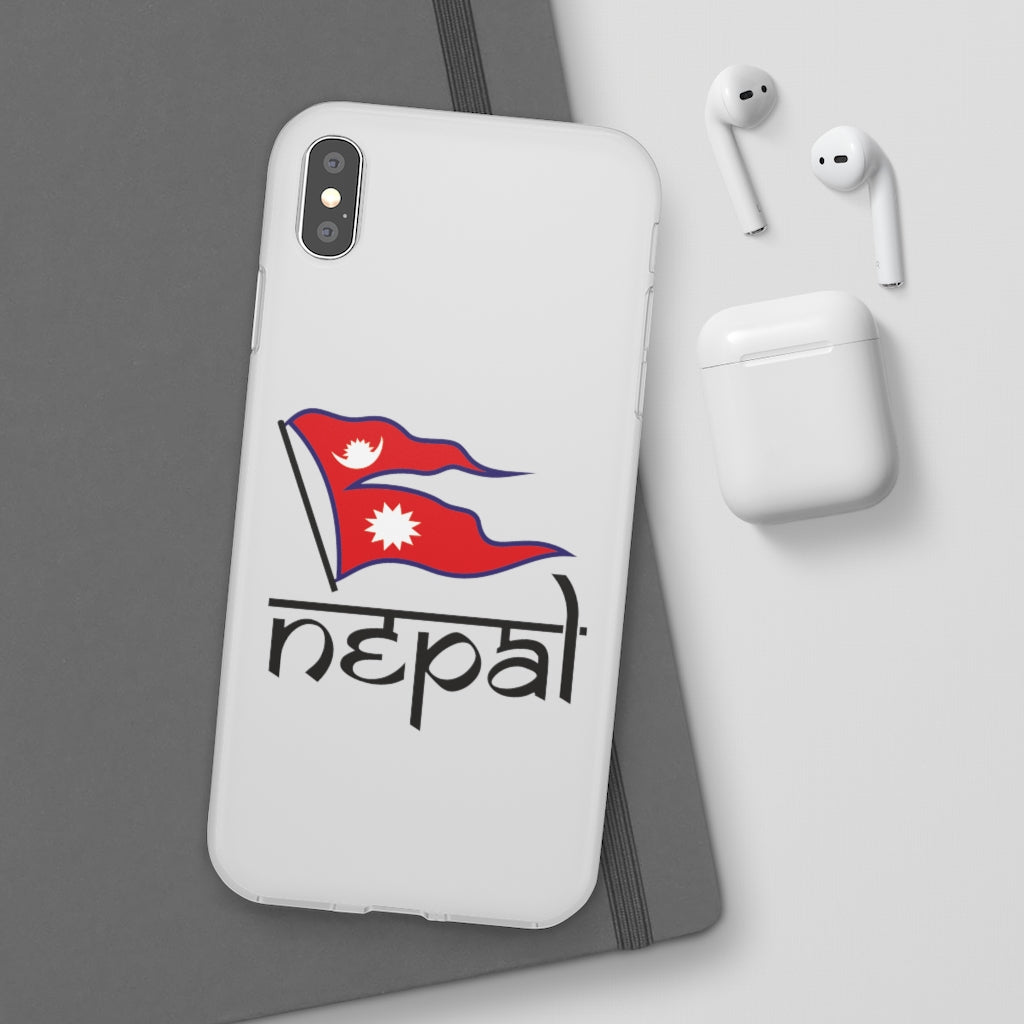 Flexi Phone Case with Nepali Flag