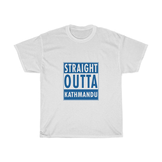 Straight OUTTA Kathmandu Unisex Heavy Cotton T-shirt
