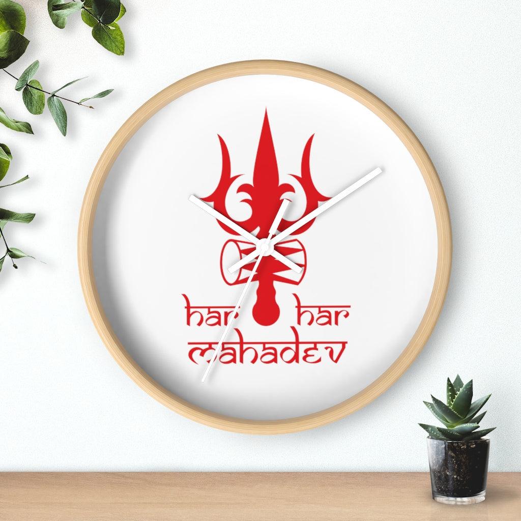 HAR HAR MAHADEV WALL CLOCK