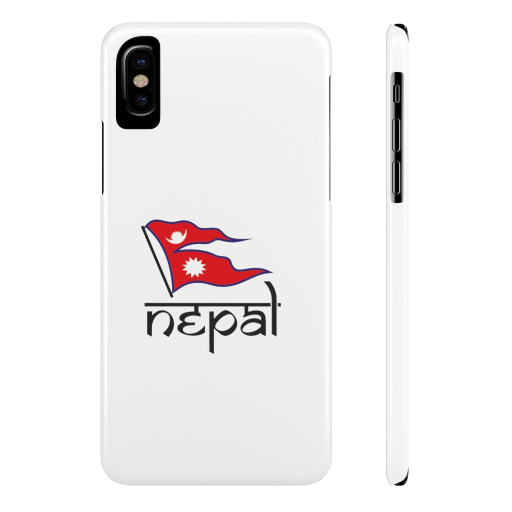 Flag of Nepal printed Super Slim Phone Case